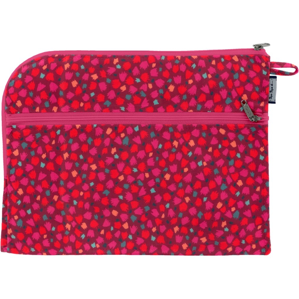 Protège Documents A5 Pompons Cerise