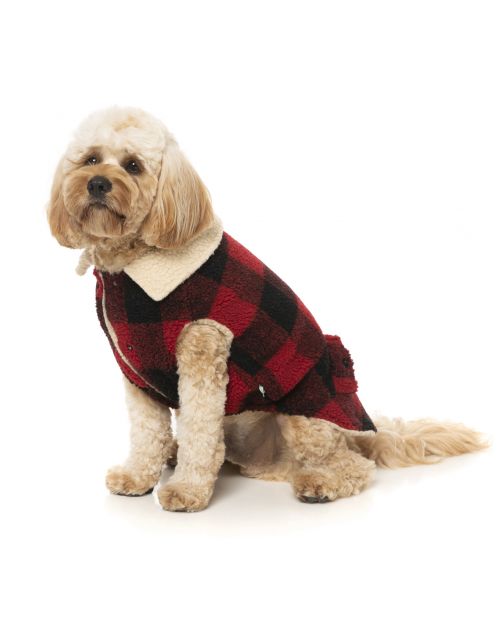 Fuzzyard The Lumberjack Rood&Zwart - Hondenkleding