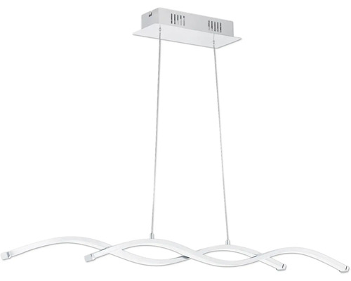 LED hanglamp 10,3W 1000 lm 3000K HxL 120x87 cm chroom/wit
