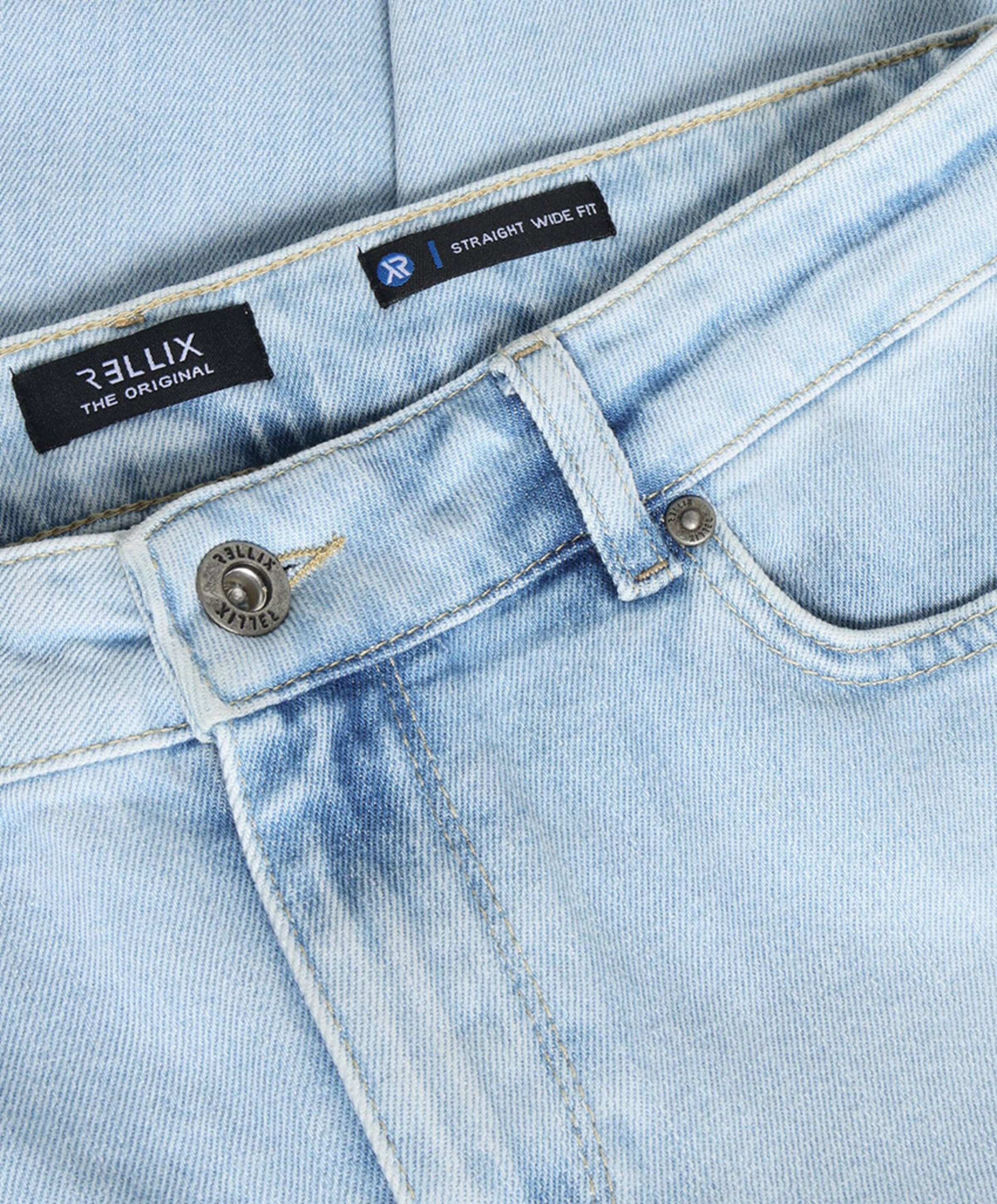 Rellix Straight Wide Fit jongens jeans blauw