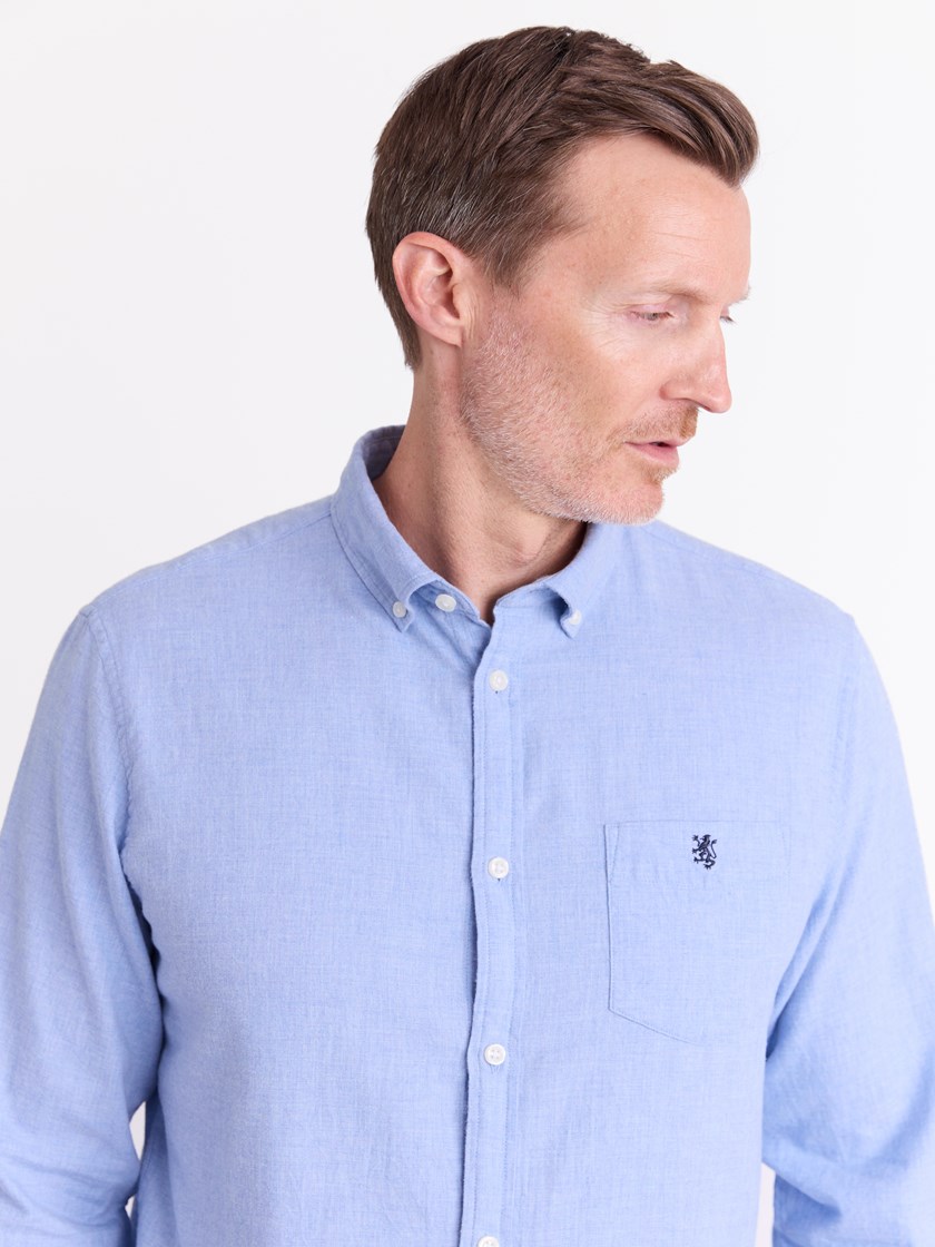 Delting skjorte Chambray Blue