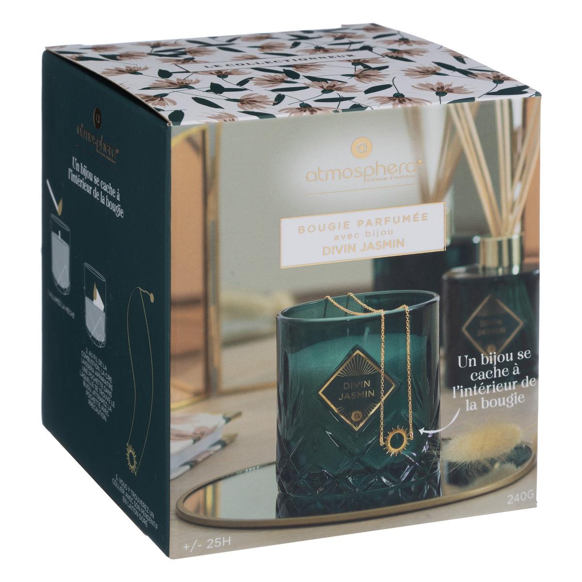 BOUGIE PARFUMEE VERRE COLLECTIONNEUR JASMIN 240G