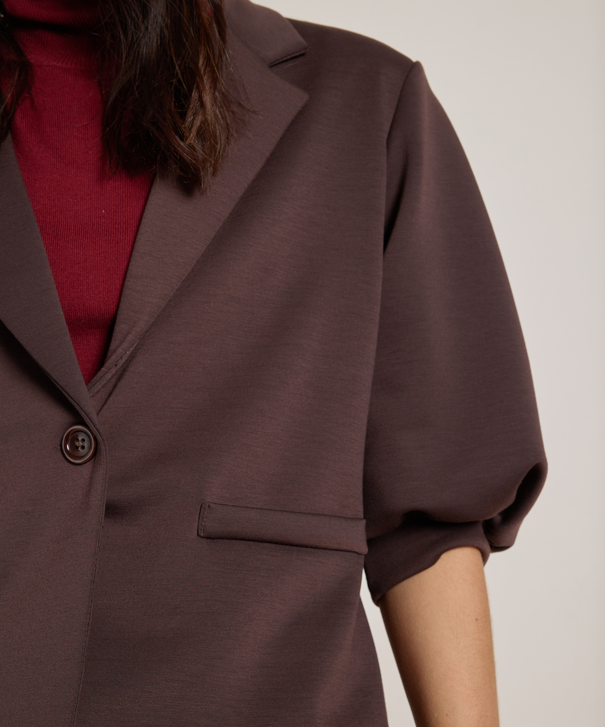 korte blazer soft jersey