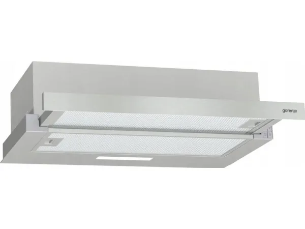 Gorenje Essential TH62E3X - Hætte - teleskopisk - bredde: 60 cm - dybde: 30.6 cm - udtrækning og recirkulation (-) - rustfrit stål