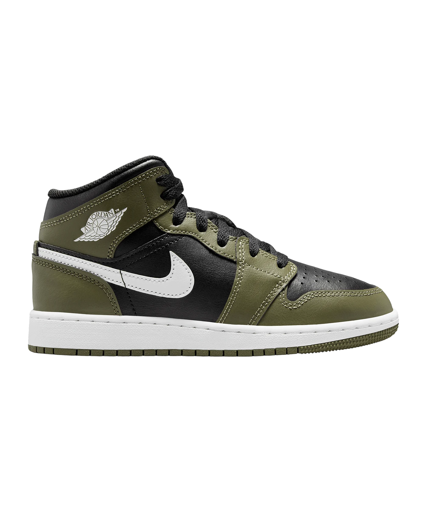 Jordan Air 1 Mid (GS) Sneaker Kids Schwarz F092
