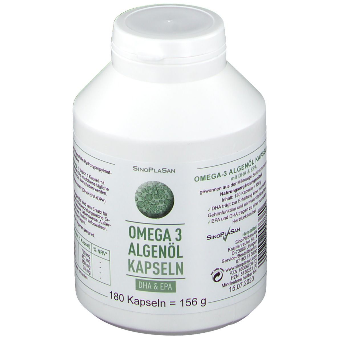 SinoPlaSan Omega 3 Algenöl DHA+EPA