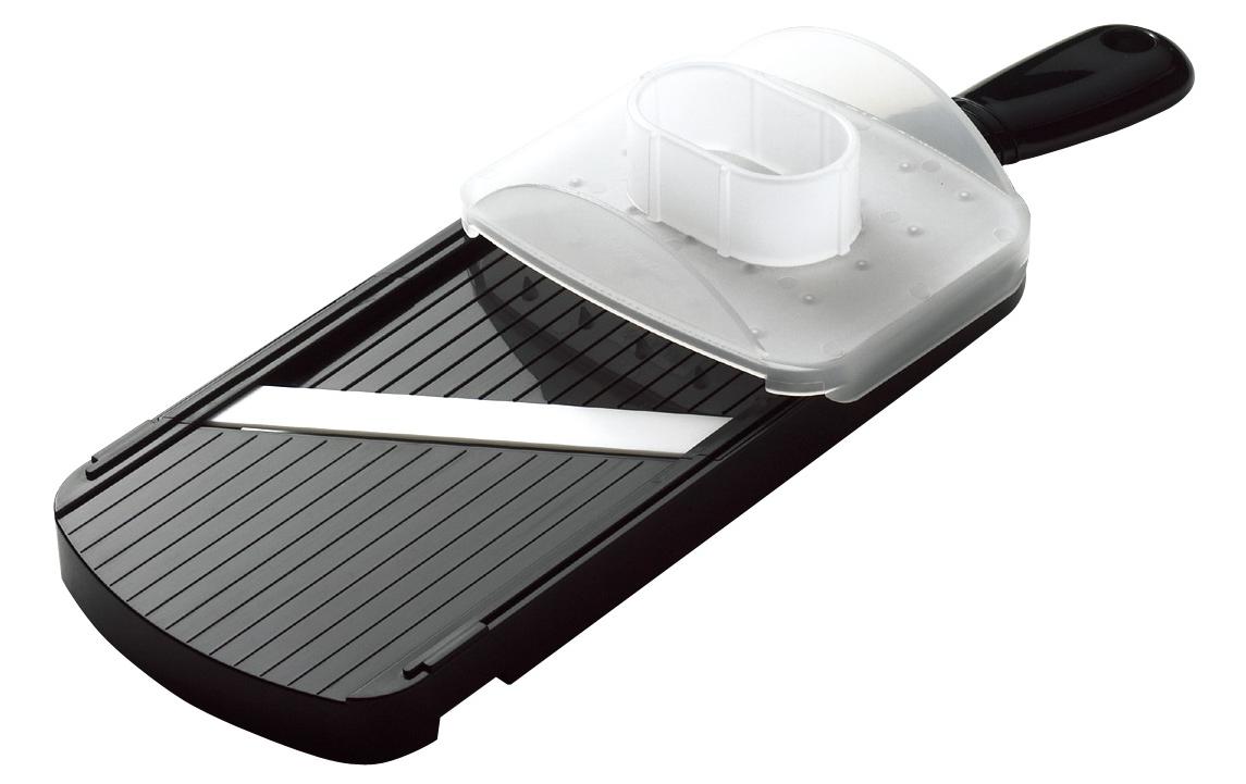 Mandoline verstellbar SchwarzVerstellbarer Gourmethobel mit Keramikklinge