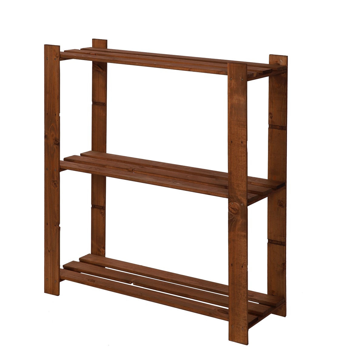 PROREGAL Houten Plank Pinepeak HxBxD 90 x 80 x 28 cm 3 Planken 1,2 cm Dik Dennenhout Bruin