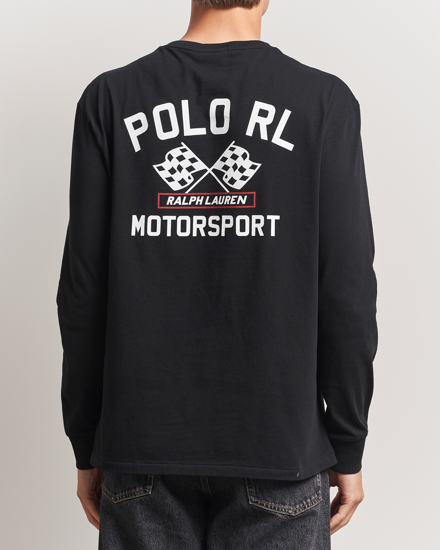 Polo Ralph Lauren RL Motorsport Long Sleeve Tee Polo Black