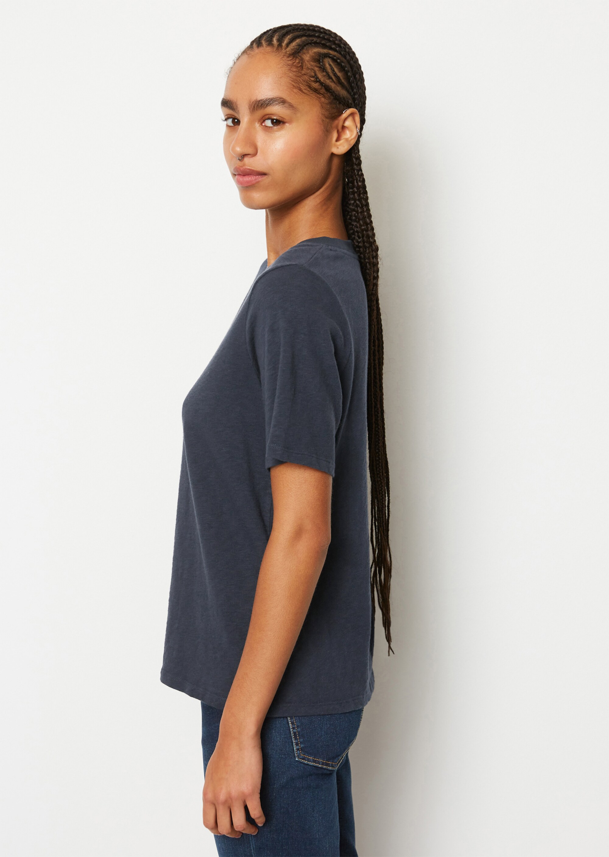 Slub-Jersey-T-Shirt aus softer Bio-Baumwolle
