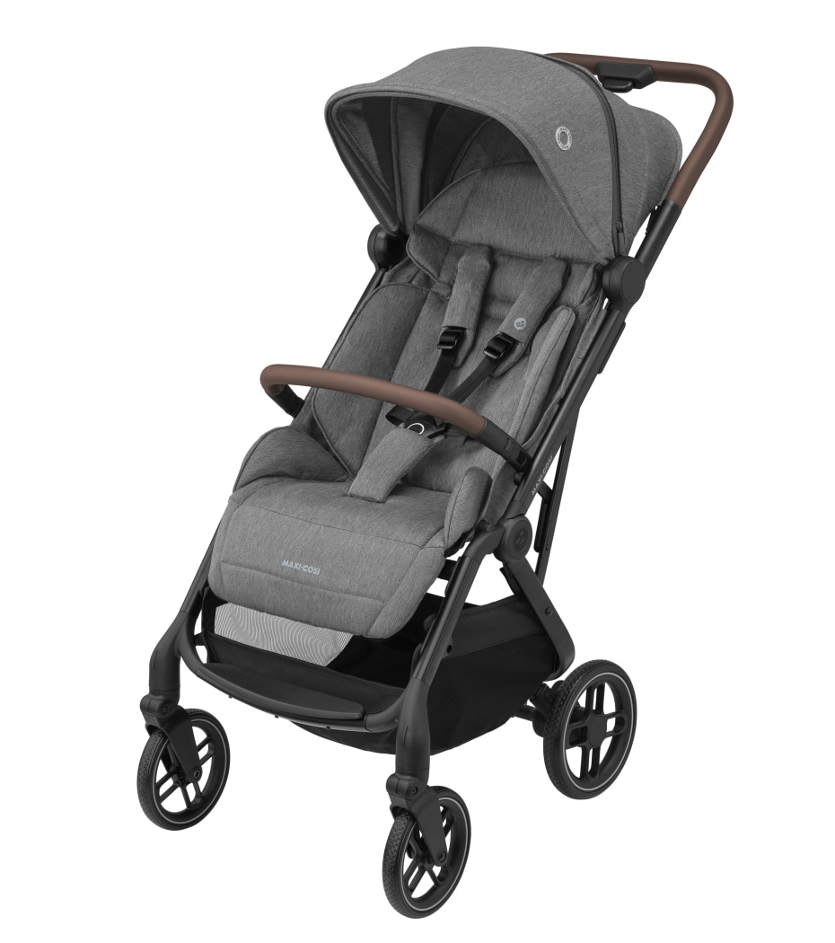 Soho 0 - 4 Y   0 - 22 kg    Automatischer Klappmechanismus |    Geräumiger Sitz mit ergonomischen Liegepositionen |    Große pannensichere Räder |    Intelligentes Travelsystem |