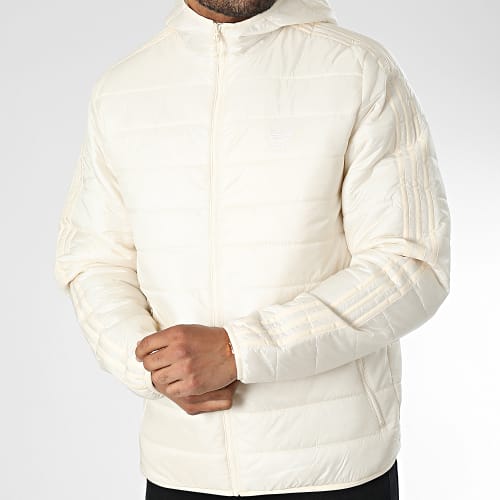 Doudoune Capuche A Bandes HL9213 Beige