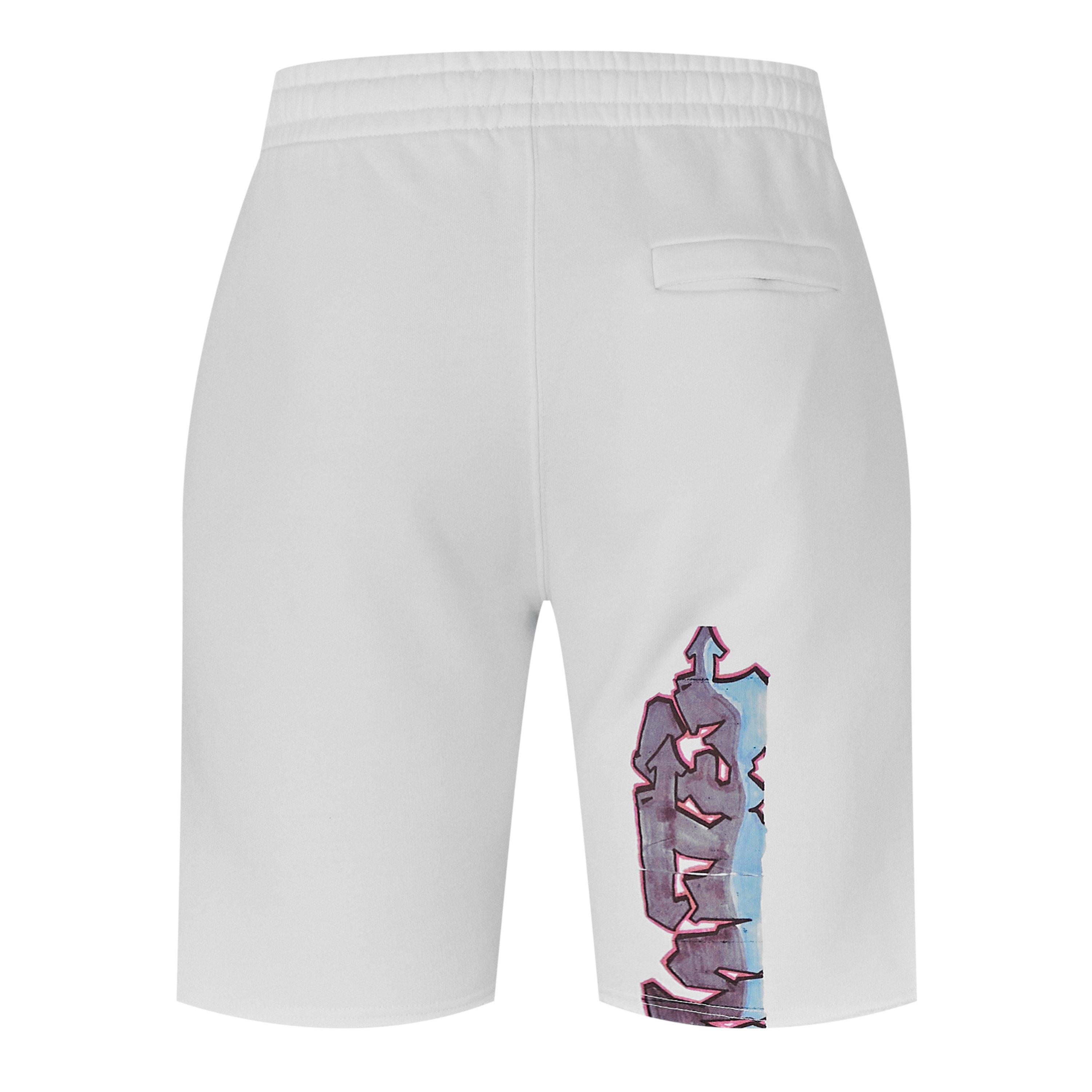 Off White Graffiti Spray Sweatshorts
