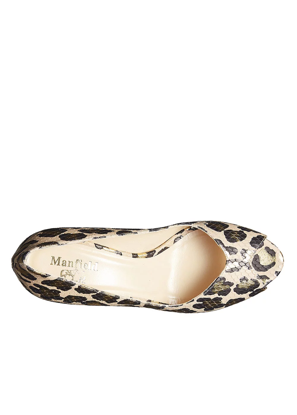 ESCARPIN BOUT OUVERT PYHTON LEOPARD