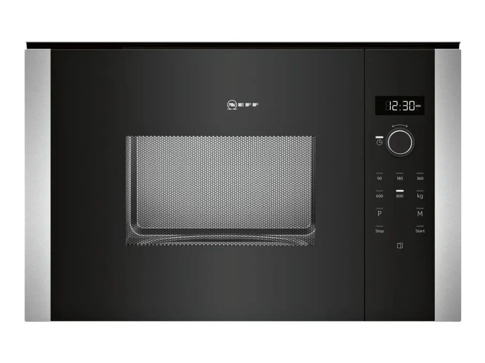 Neff N 50 HLAWD23N0 - Mikrobølgeovn - til indbygning - 20 liter - 800 W - sort