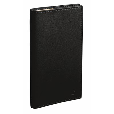 Agenda Soho Italsept spiralé avec répertoire - 1 semaine sur 2 pages - 8,8 x 17 cm - noir - Quo Vadis