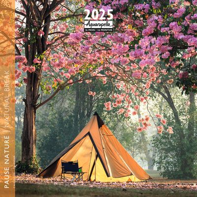 Calendrier mensuel 30x30 cm - 16 mois - Pause nature