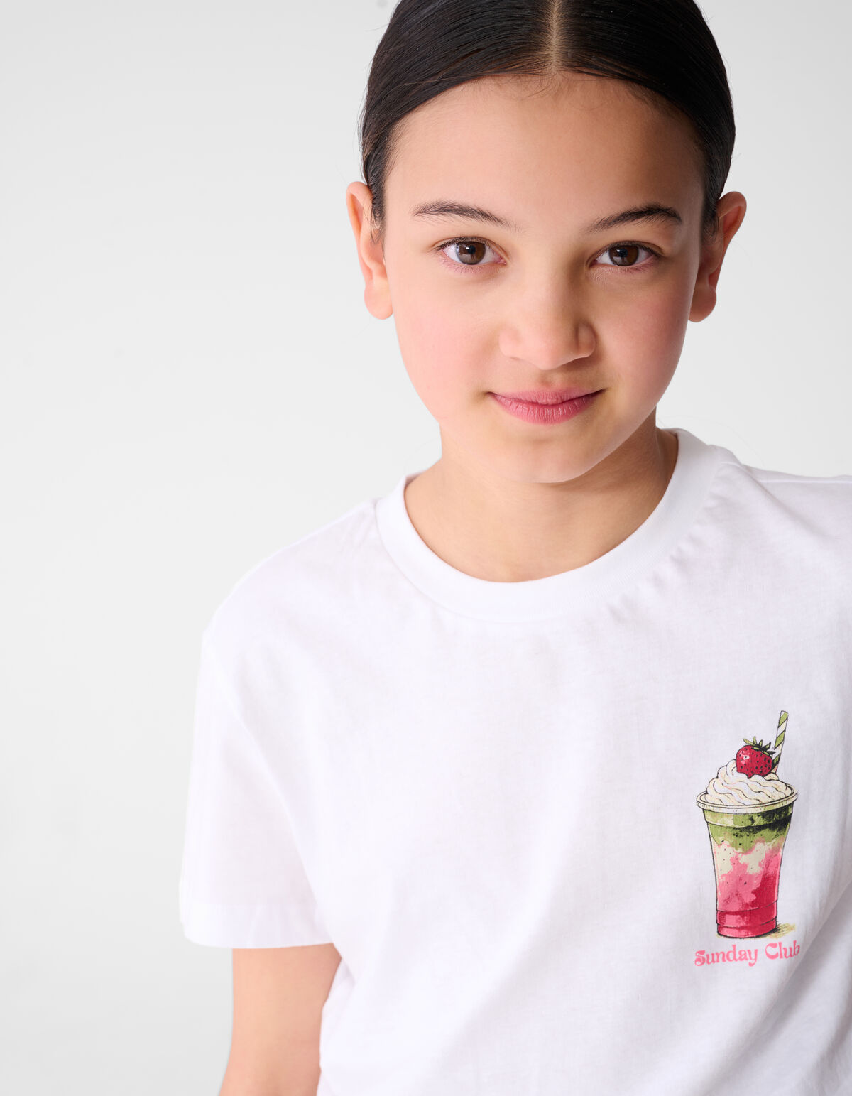 Matcha Artwork T-shirt Wit