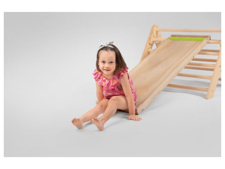 Houten 2-in-1 glijbaan