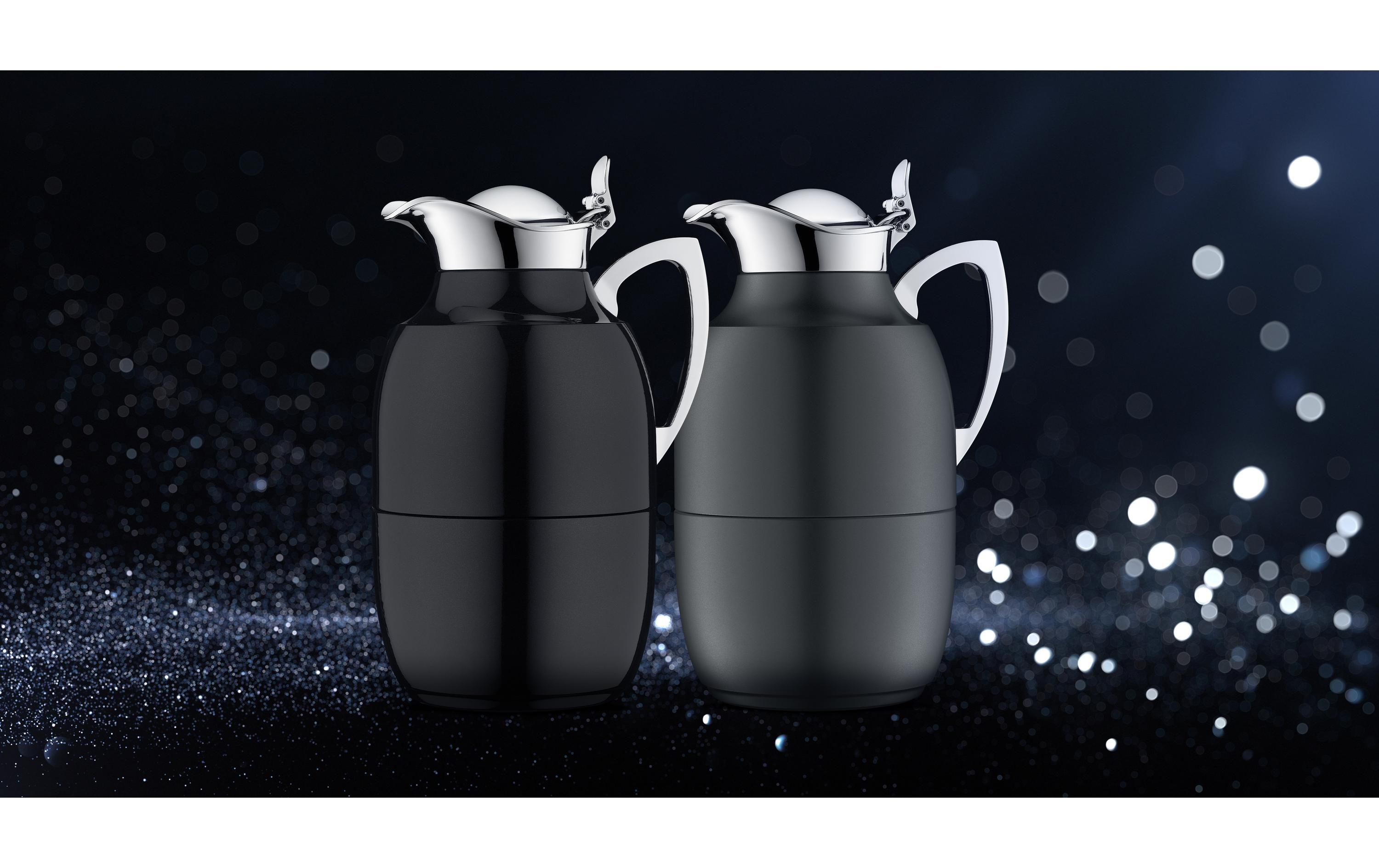 Thermoskanne Juwel 1000 ml, Schwarz Matt<br>Karaffe aus Edelstahl