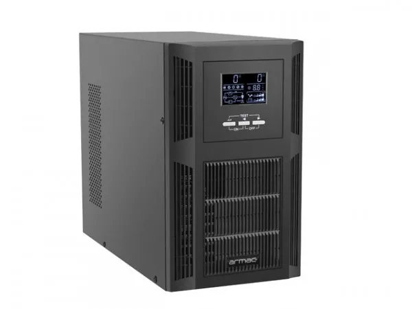 Armac Office On-Line O/3000I/PF1 - UPS - AC 230 V - 3000 Watt - 3000 VA - 6 x batteri - 9 At - USB, RS-232 - output-stikforbindelser: 8 - PFC - sort
