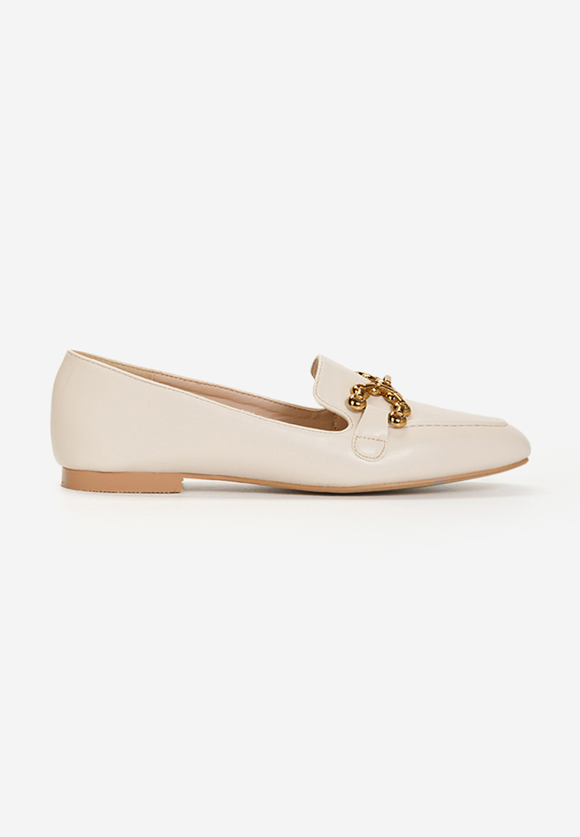 Mocassins élégants femme beige Galaia