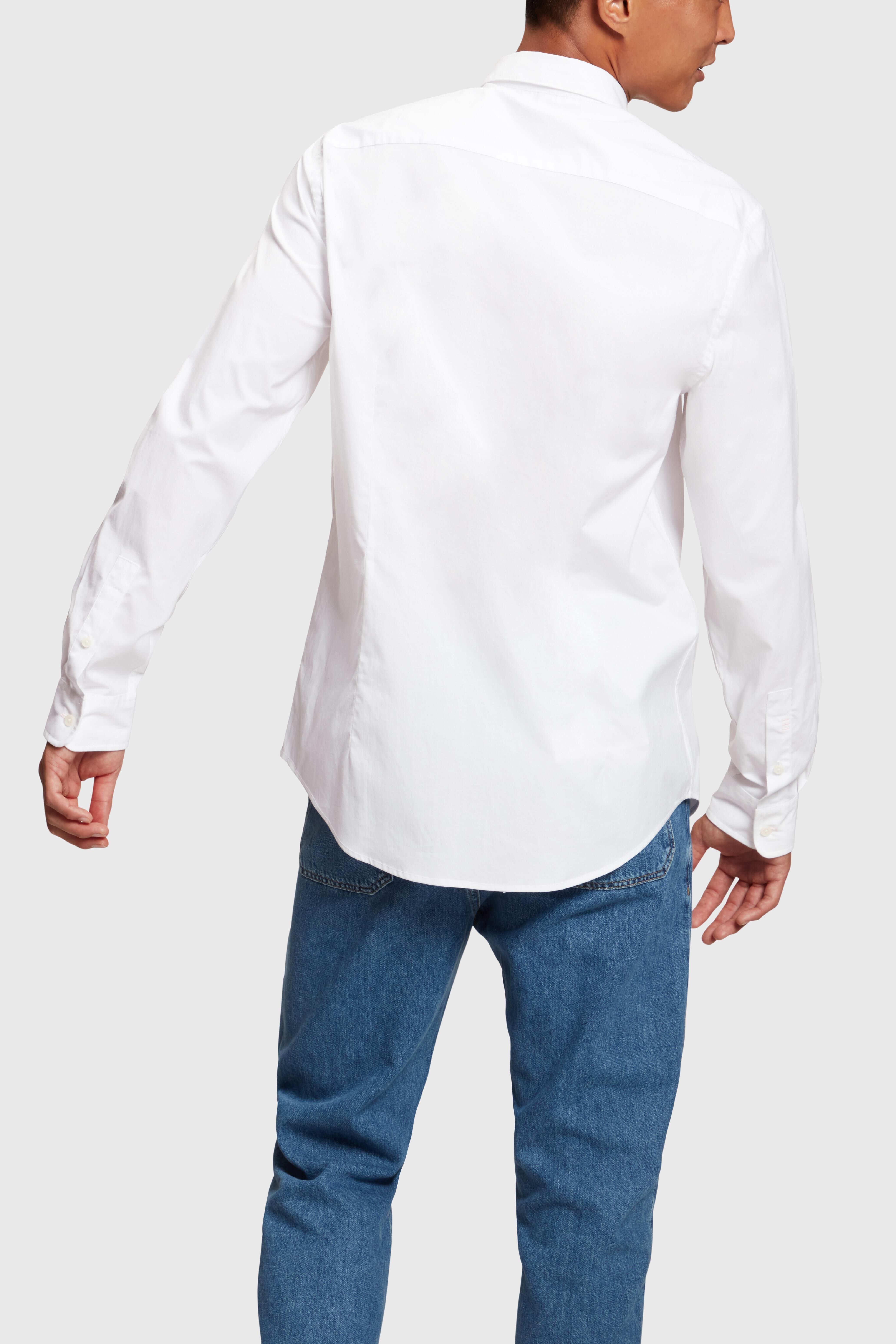 Chemise en popeline Slim Fit à badge dauphin