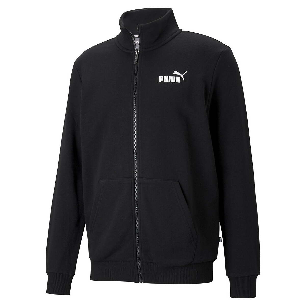Suéter PUMA com zíper e logo pequeno essencial