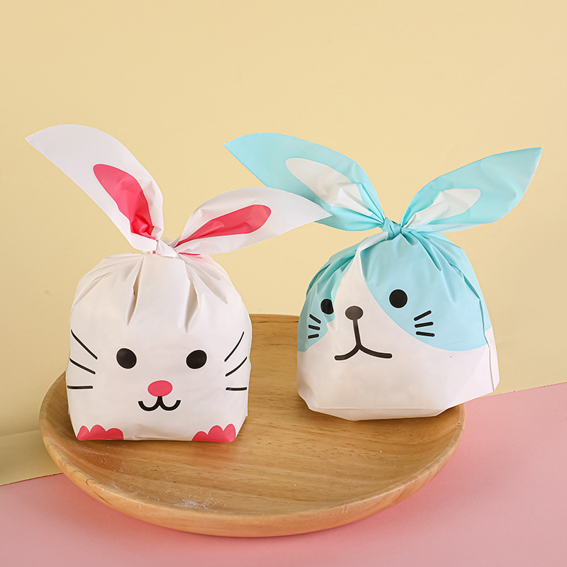 (50er Set) Ostern Tüten Candy Gift Osterhase Tasche Osternest - Weiss
