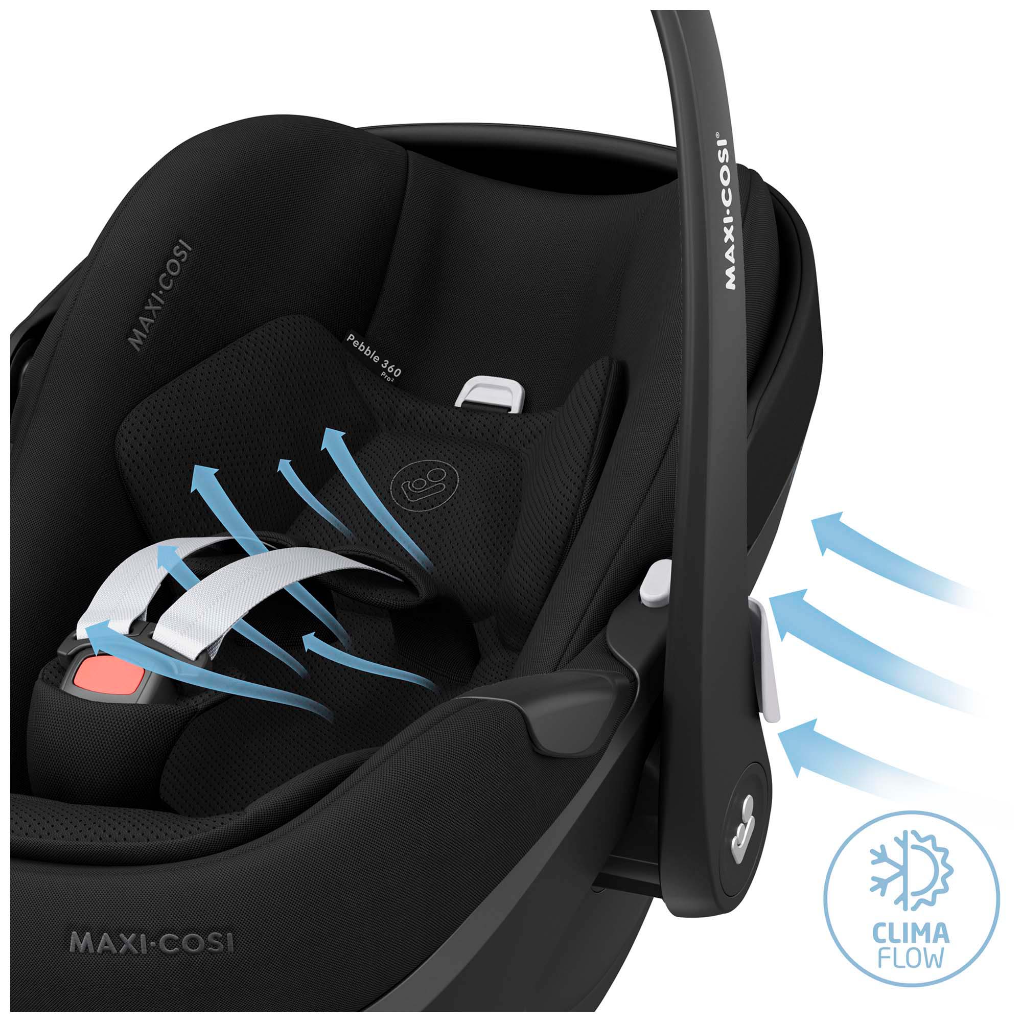 Maxi-Cosi Pebble 360 Pro2 i-Size zwart - draaibare autostoelen - Prénatal