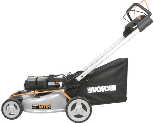 WORX Nitro 80V (4 x 20V) 51cm WG761E accu grasmaaier, borstelloze motor, incl. 4 x 4Ah accutank