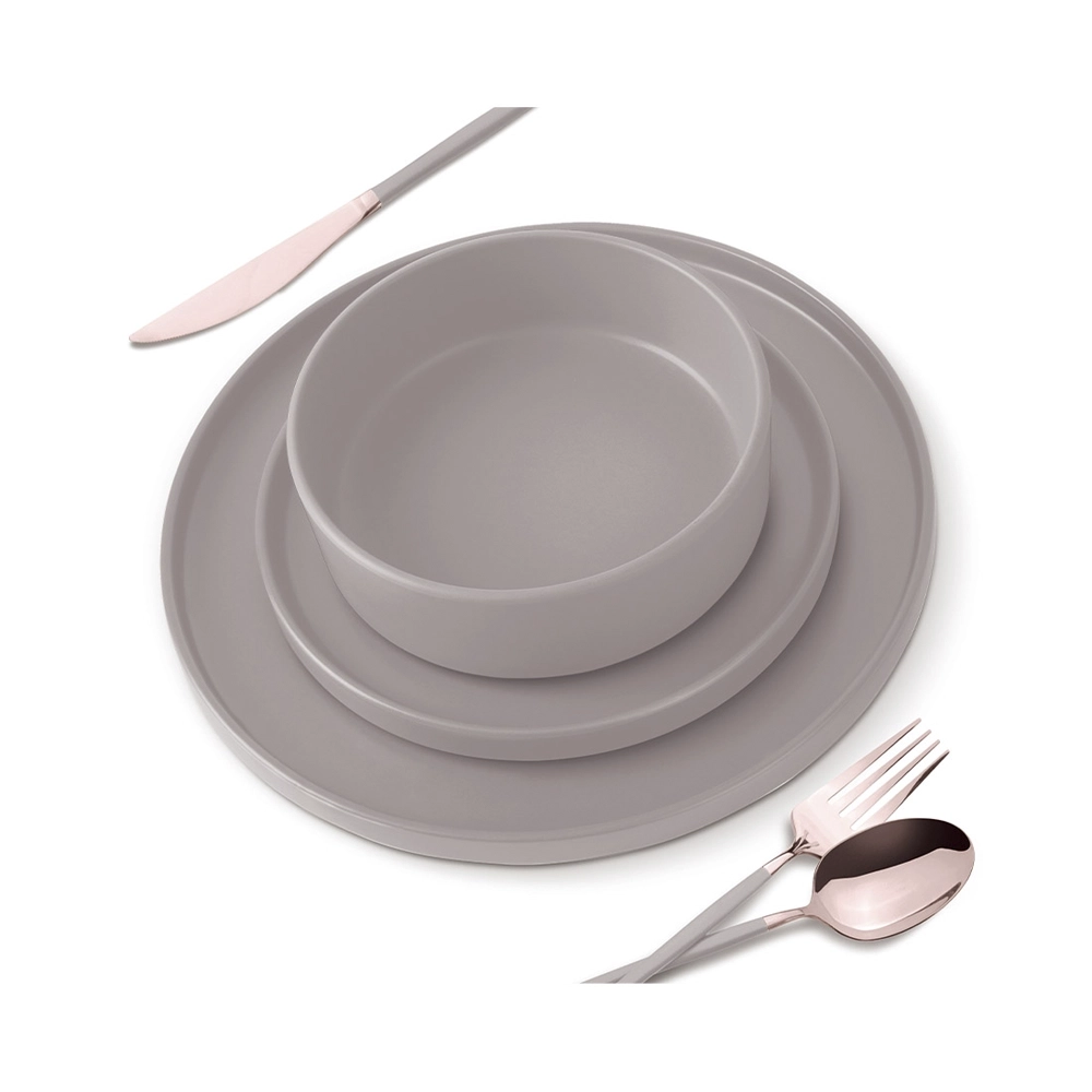 Berlinger Haus 18-teiliges Tellerset Taupe Collection