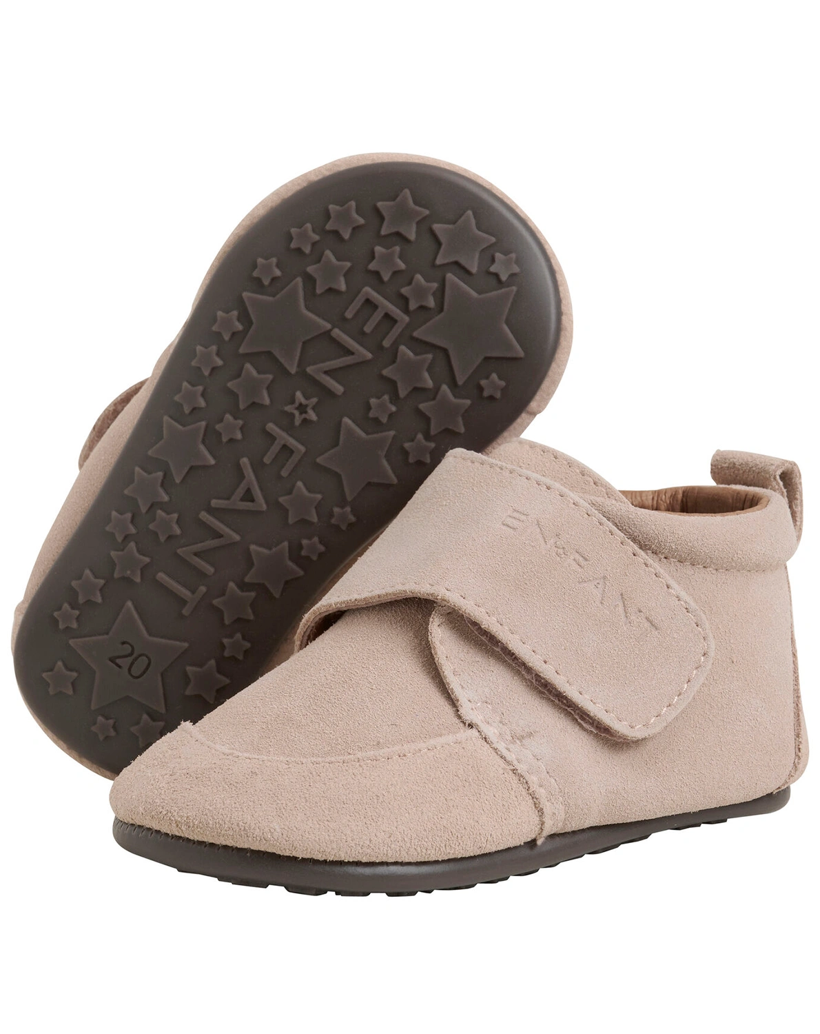 Krabbelschuhe SUEDE VELCRO in peach whip