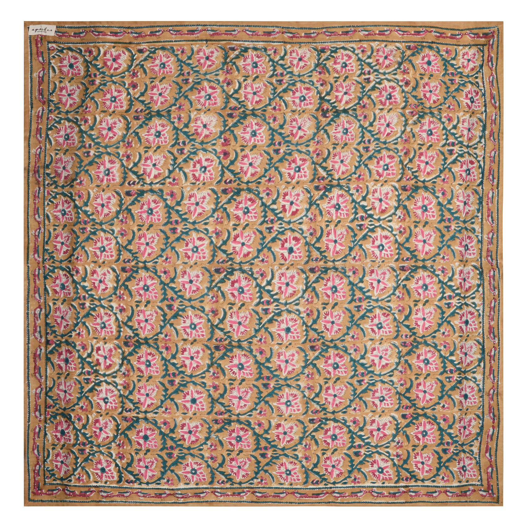 LATIKA - Foulard en coton imprimé | Jaune