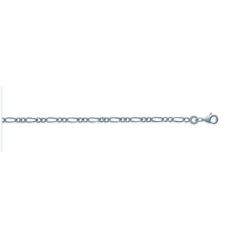 Chaine Homme - Argent 925 - Cheval alternée 1+2 - Largeur : 2,2 mm - Longueur : 50 cm