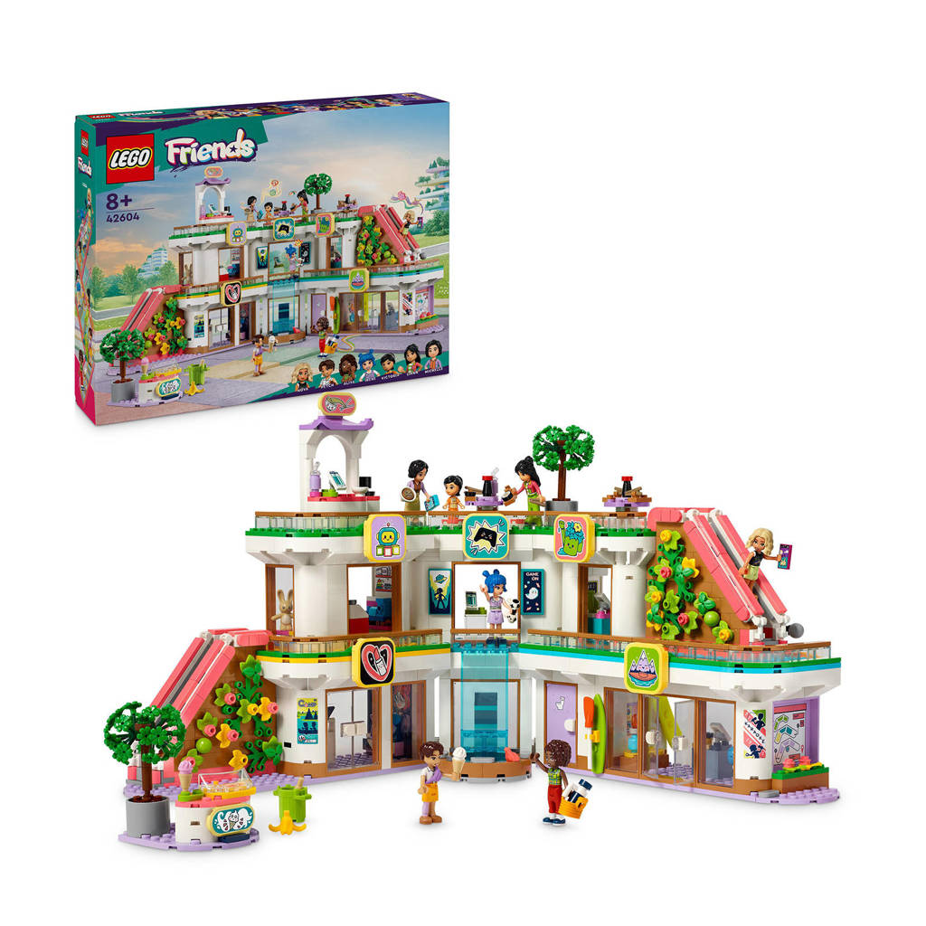 Mooie complete set voor uren bouw- en speelplezierHeartlake City winkelcentrum Speelgoedwinkel en Poppetjes Bouwpakket 42604