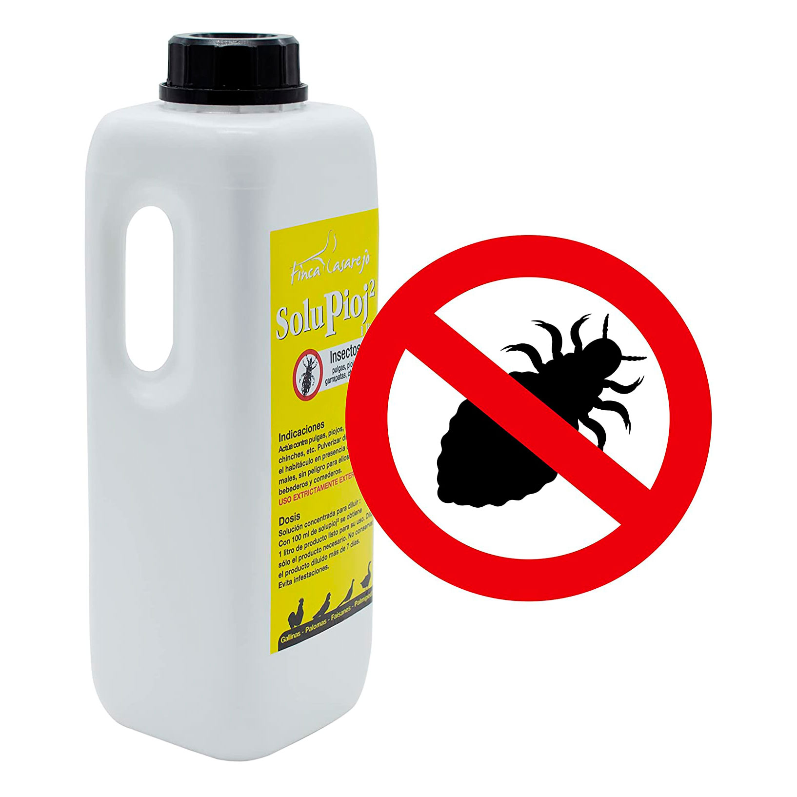 Finca Casarejo Solupioj, produto natural contra o ácaro vermelho para animais.
