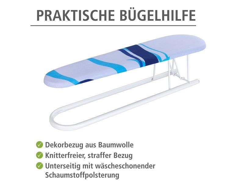 Wenko Ärmelbrett Blau Bügelhilfe