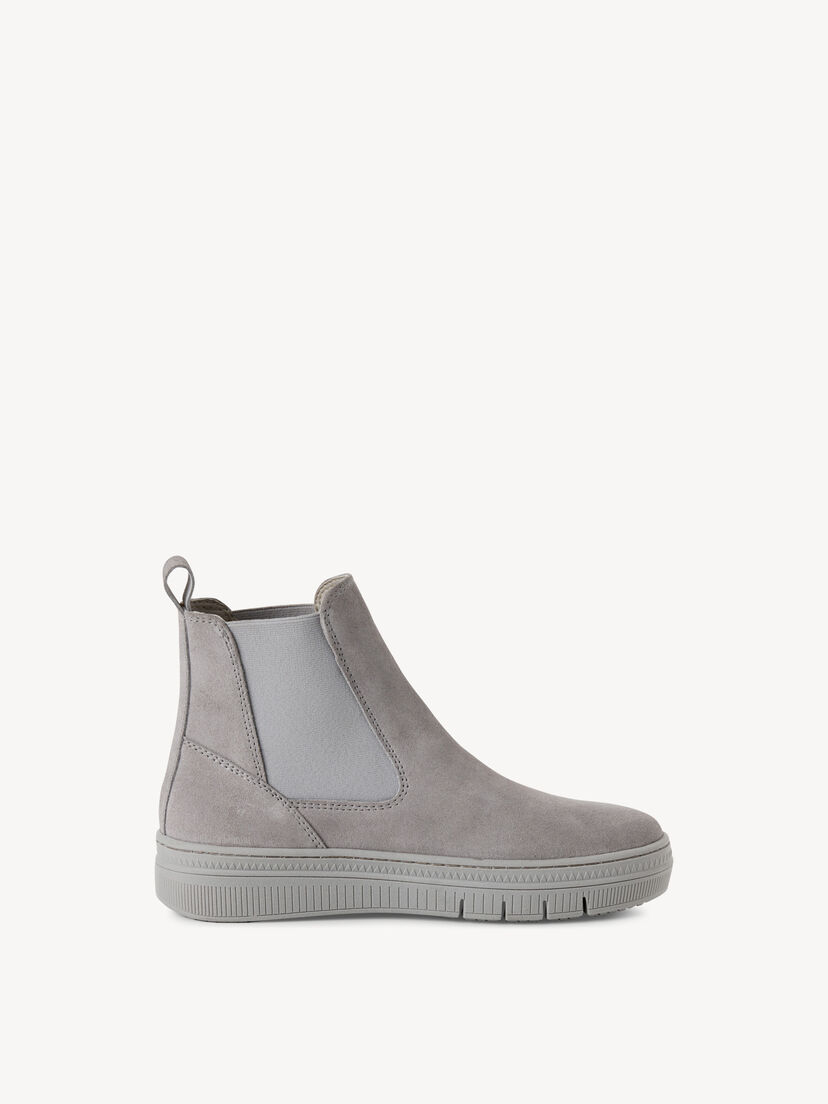Leren Chelseaboot - grijs