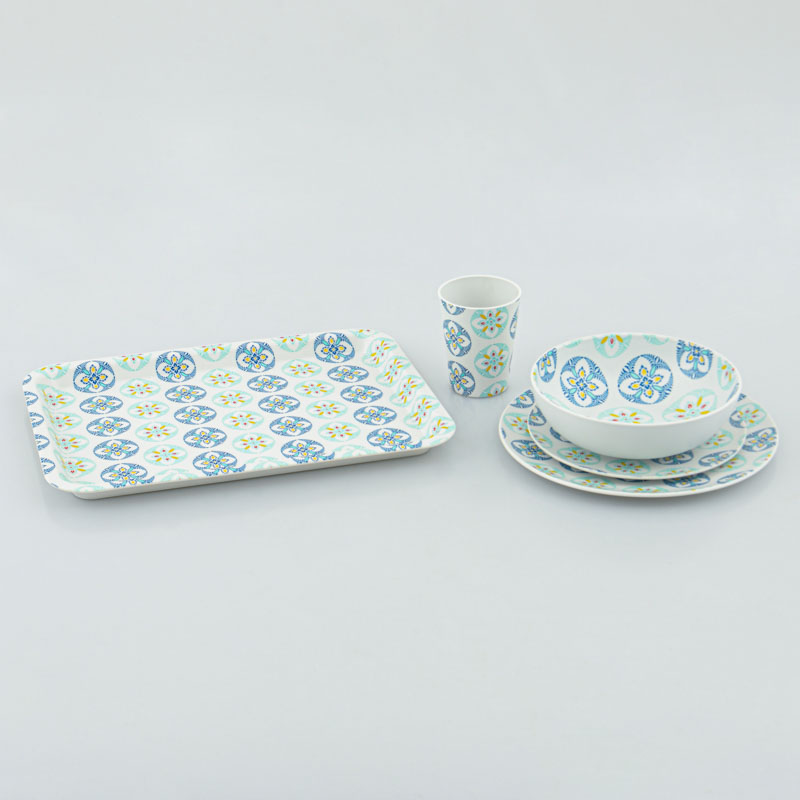 Gobelet 'Achille' bleu et vert