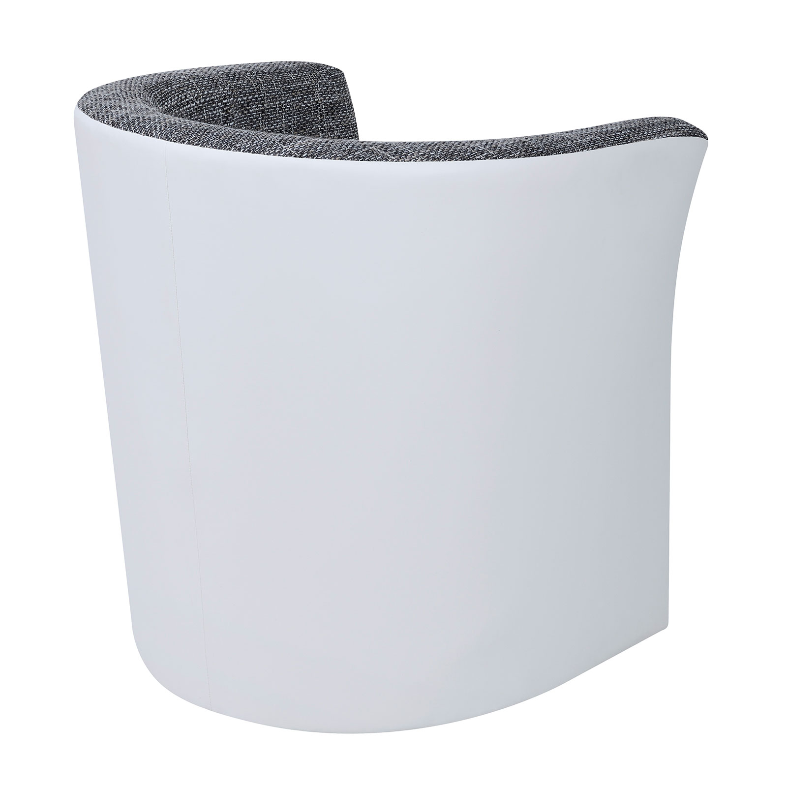Cocktailsessel - weiß-grau - 76 cm hoch