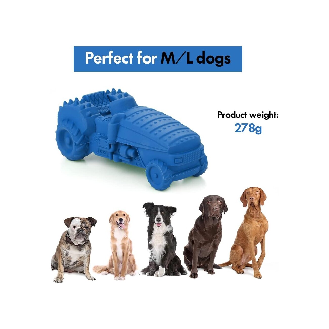 Petsation Kauspielzeug Truck blau