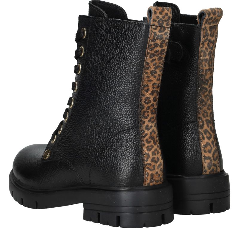 IK-KE Veterboots Zwart Meisjes