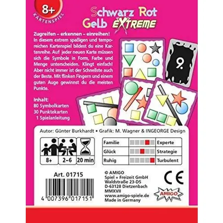 AMIGO Schwarz Rot Gelb Extreme