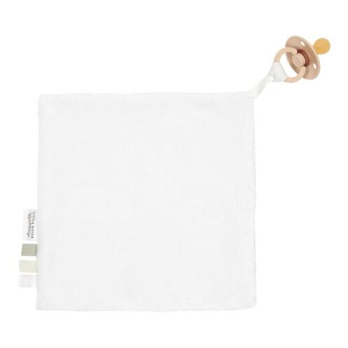 Doudou attache-tétine en gaze de coton - Little Farm - LITTLE DUTCH