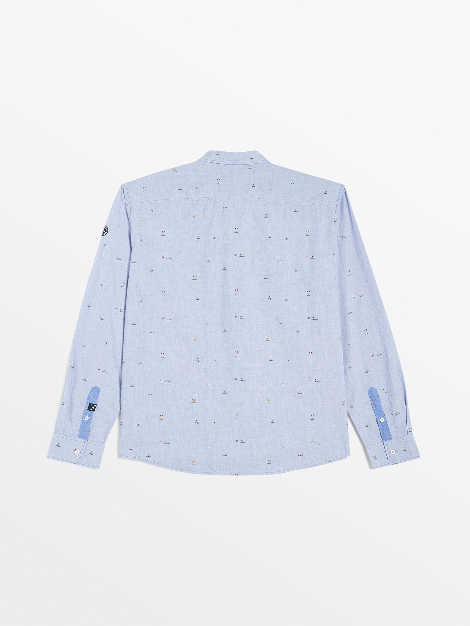 Chemise Homme Imprimé Fantaisie Bleu