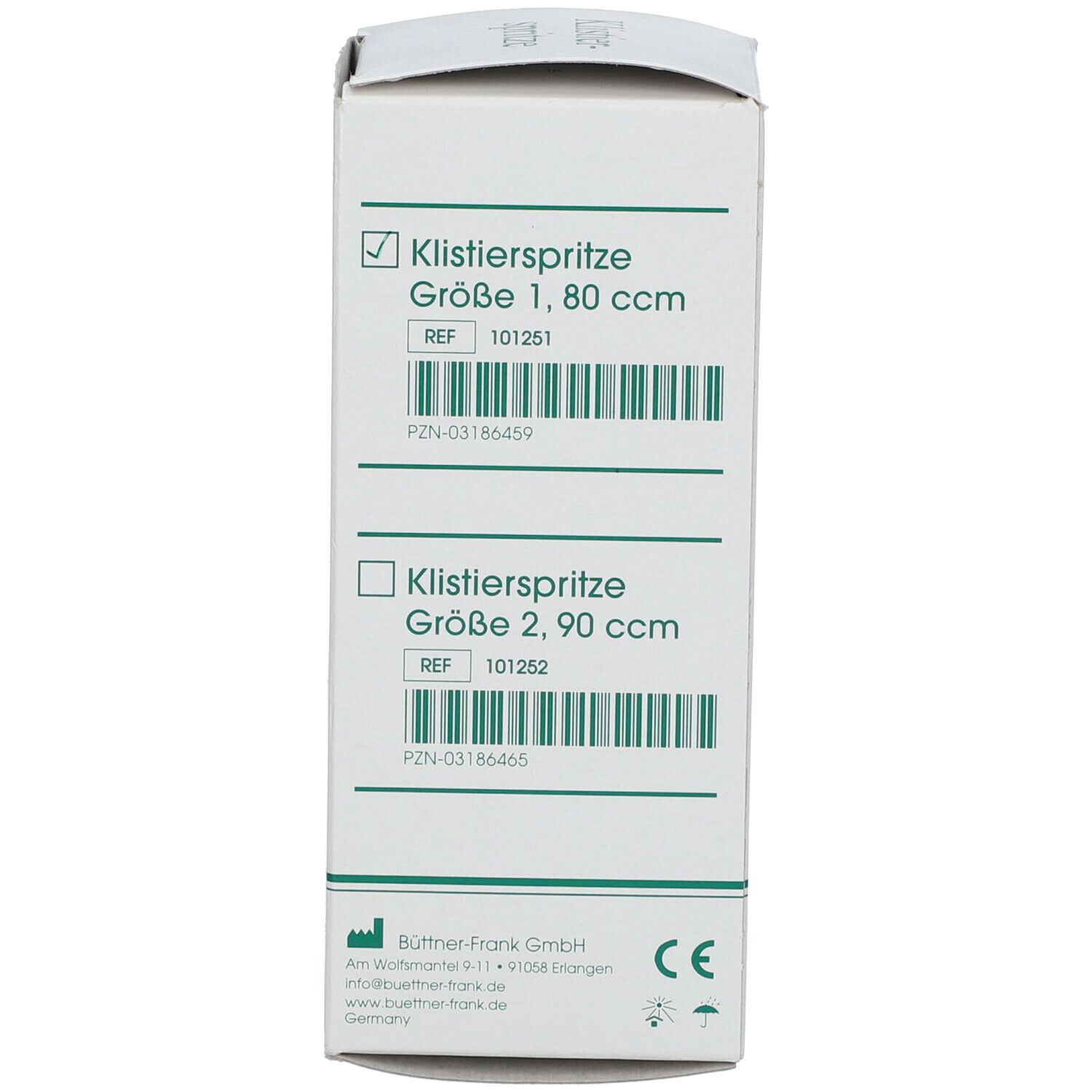 FRANK® Klistierspitzen birnförmig mit Kanüle Gr. 1 - 80 ml