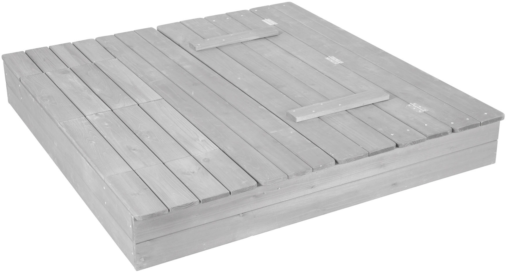 roba® Sandkasten »Outdoor+« wetterfestes Massivholz, mit aufklappbarer Sitzbank und 2 Spielwannen