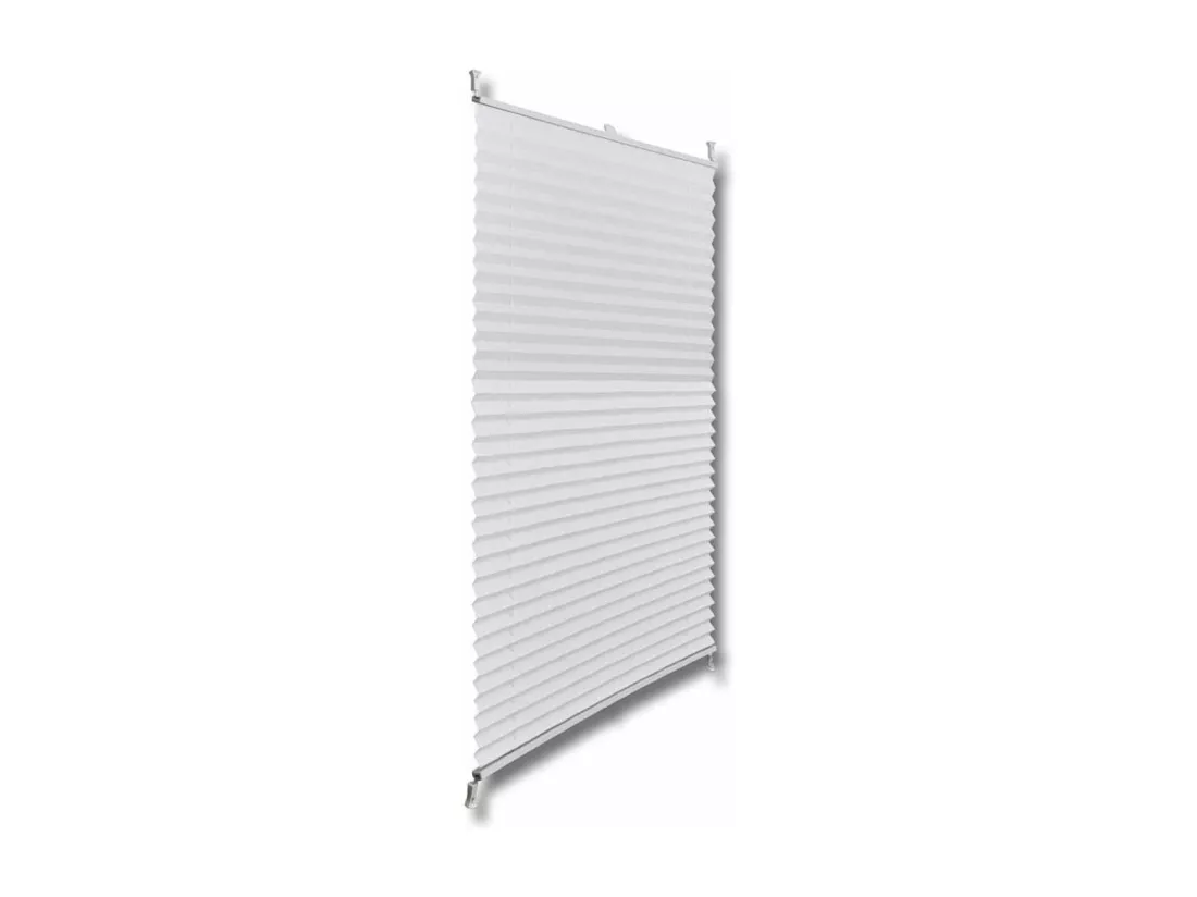 Store plissé 110x100 cm Blanc