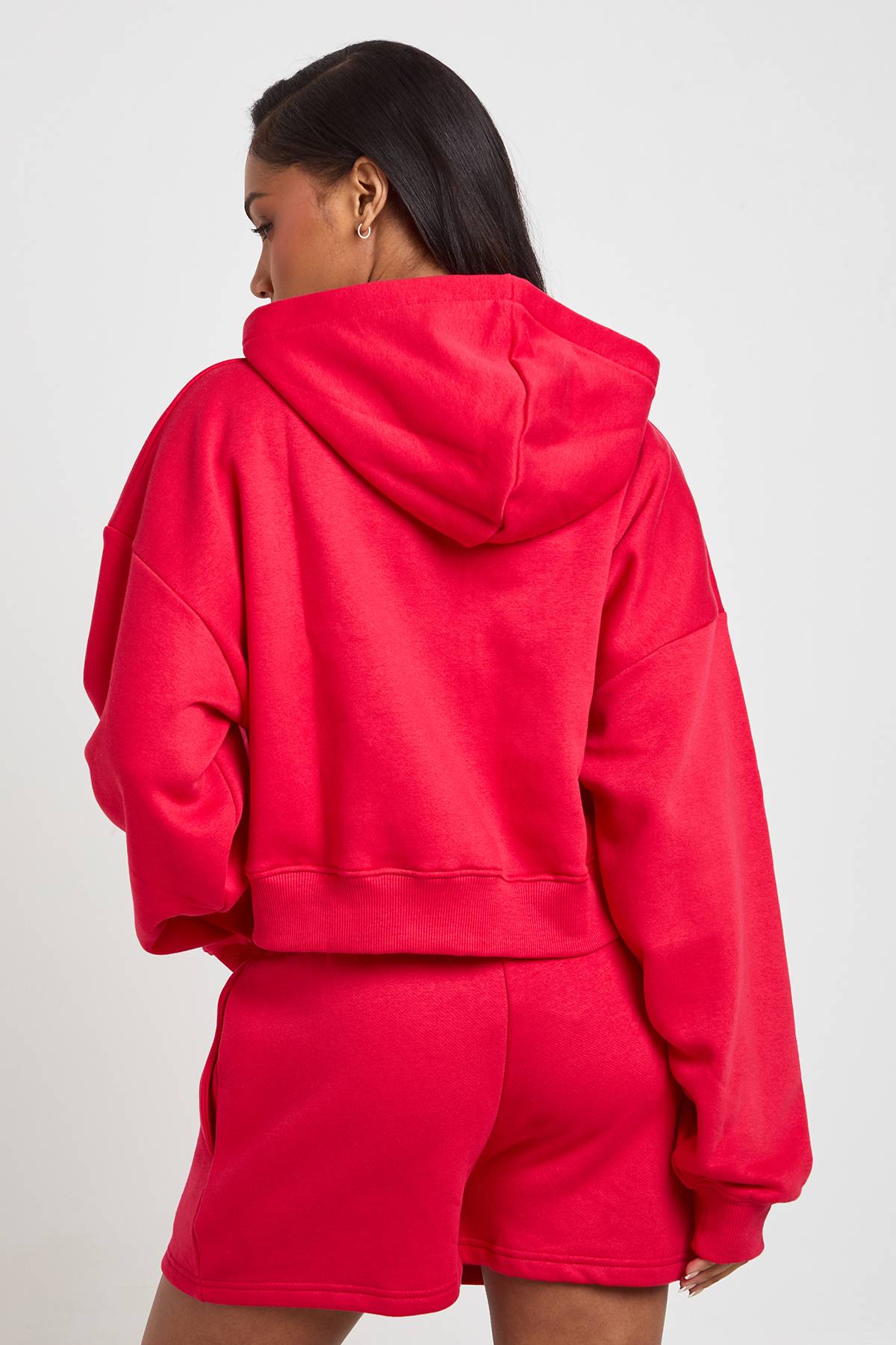 boohoo Sweat À Casynthétiqueche Zippé Oversize Boxy À Manches Ballon